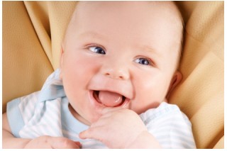 baby laughing
