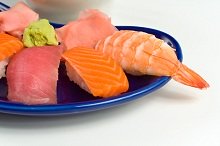seafood, salmon, shrimp